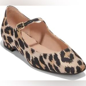 COLE HAAN Bridge Mary Jane Ballet Flat In Leopard
